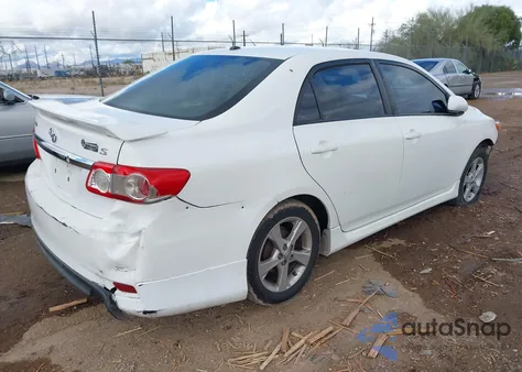 2011 Toyota Corolla S from USA, damaged, VIN 2T1BU4EE2BC669145